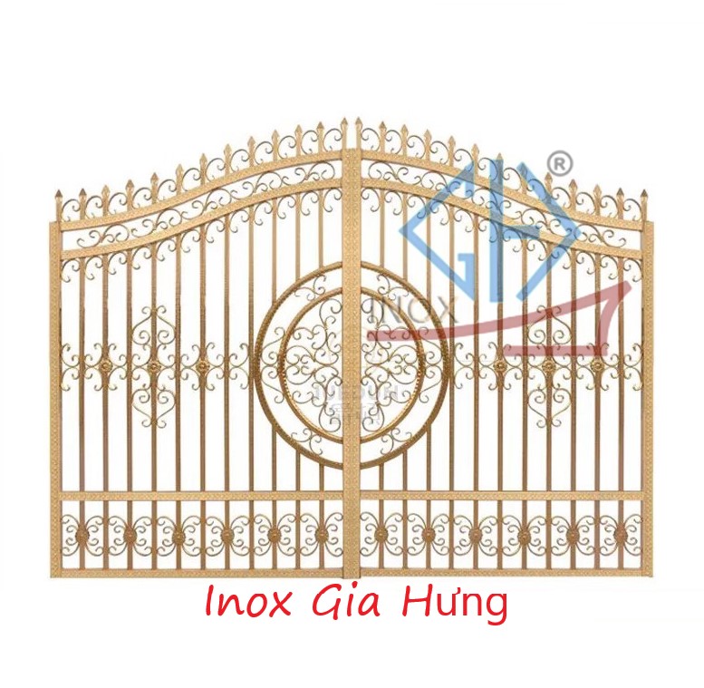 Cửa Cổng Inox Hoa Văn / Màu - 05